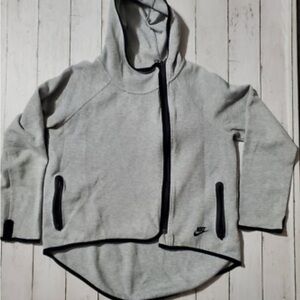 Nike Light Gray Hoodie with Black Trim